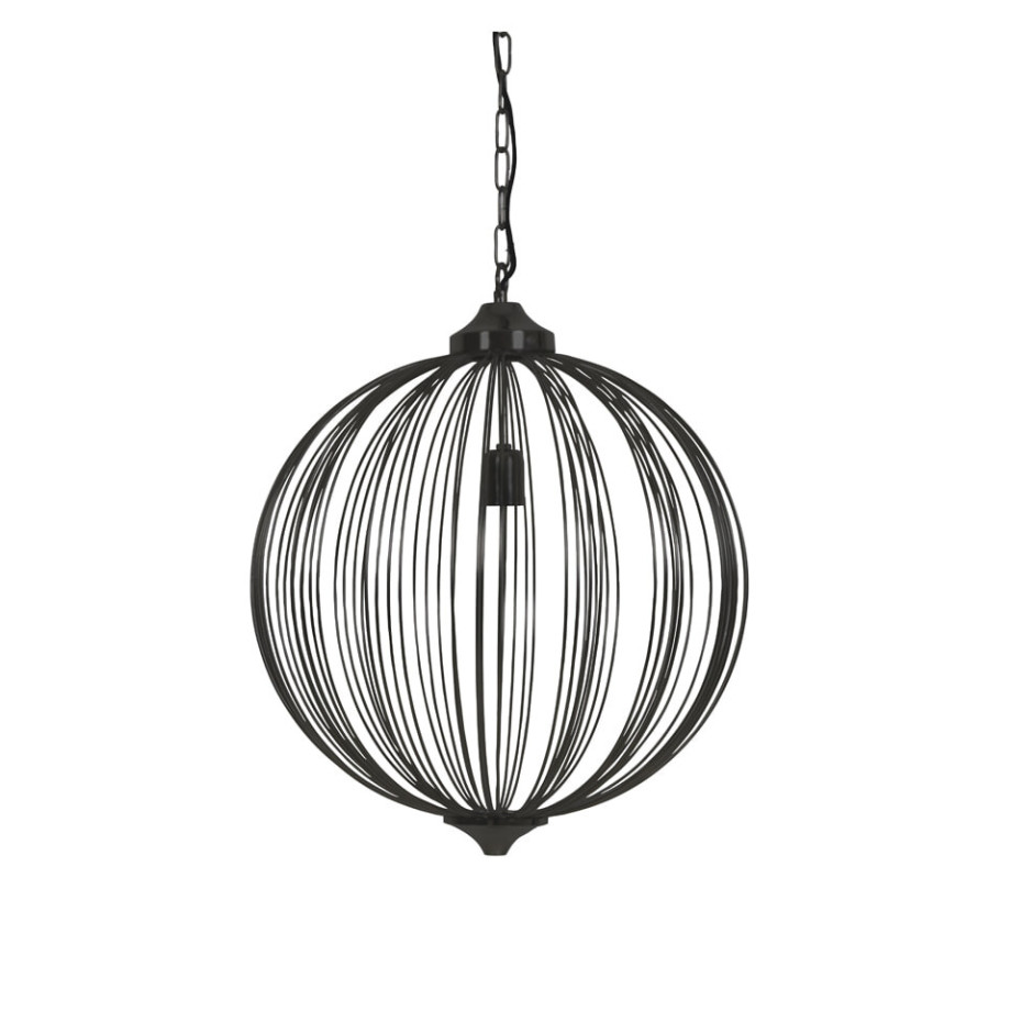 Light & Living Hanglamp 'Mala' 50cm, mat zwart afbeelding 