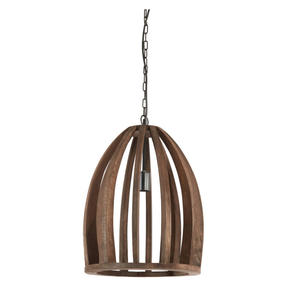 Light & Living Hanglamp 'Haranka' Mangohout, 38cm, kleur Donkerbruin afbeelding 1