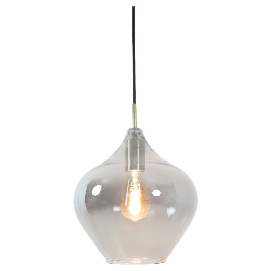 Light & Living Hanglamp 'Rakel' 27cm, antiek brons+smoke afbeelding 1