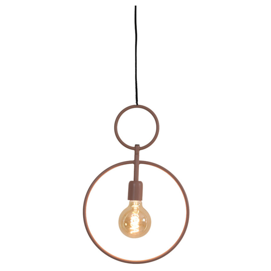 Light & Living Hanglamp 'Dorina' 30cm, oud roze afbeelding 1