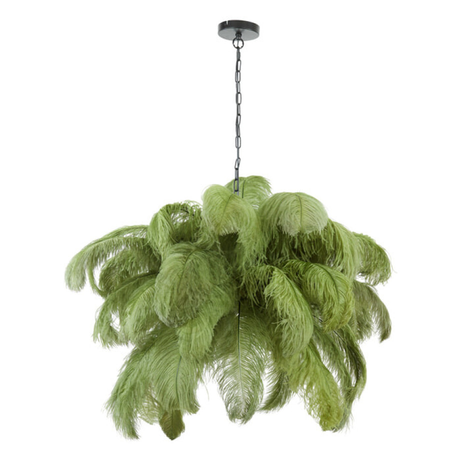 Light & Living Hanglamp 'Feather' kleur Olijfgroen afbeelding 1