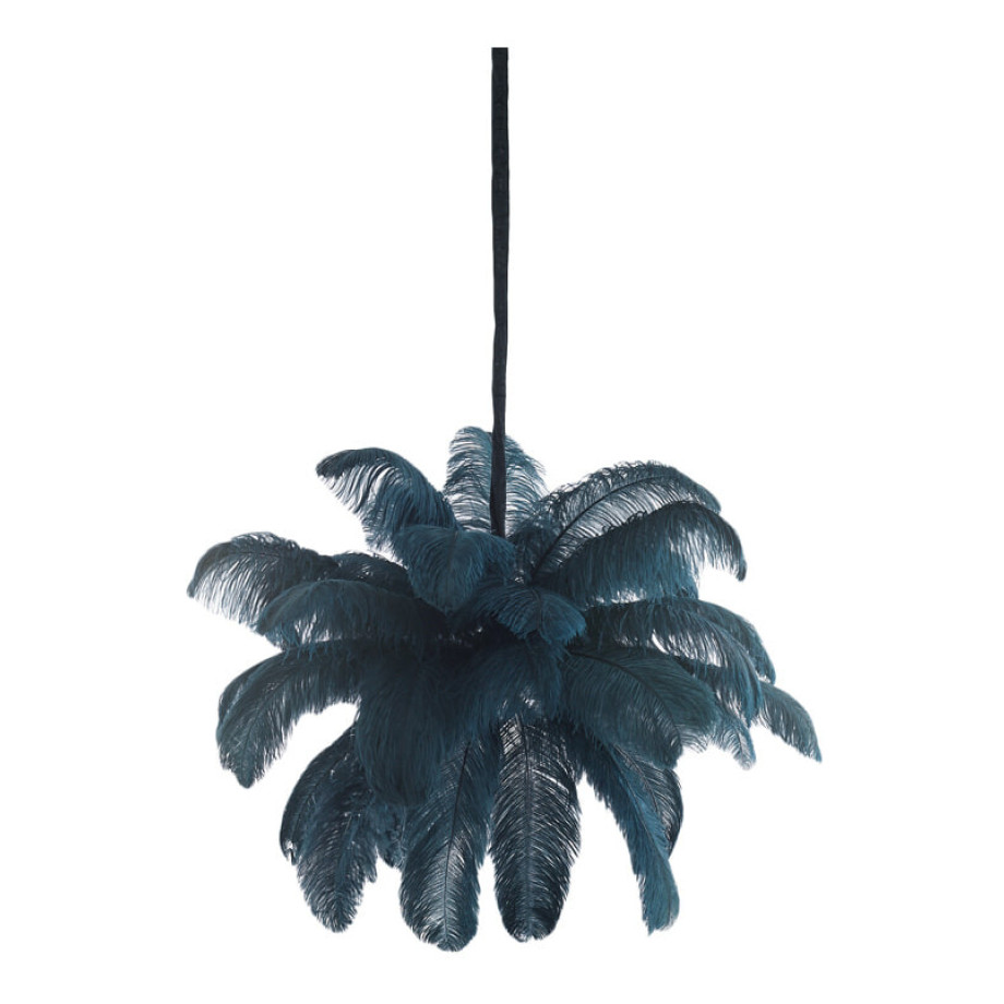 Light & Living Hanglamp 'Feather' Ø80cm, kleur Blauw afbeelding 1