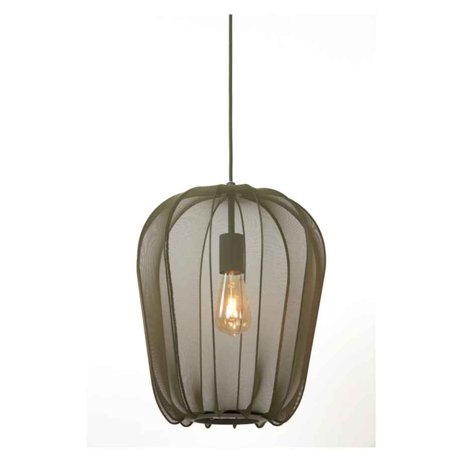 Light & Living Hanglamp 'Plumeria' 34cm, kleur Donkergroen afbeelding 1