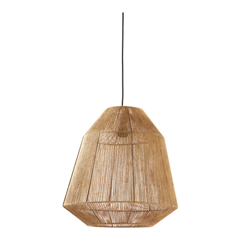 Light & Living Hanglamp 'Malva' Jute, 50cm, kleur Naturel afbeelding 