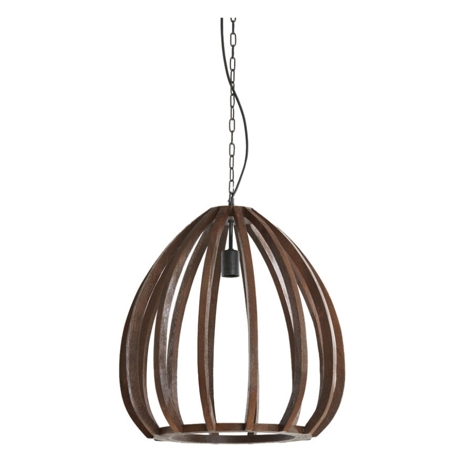 Light & Living Hanglamp 'Barsia' Mangohout, 50cm afbeelding 