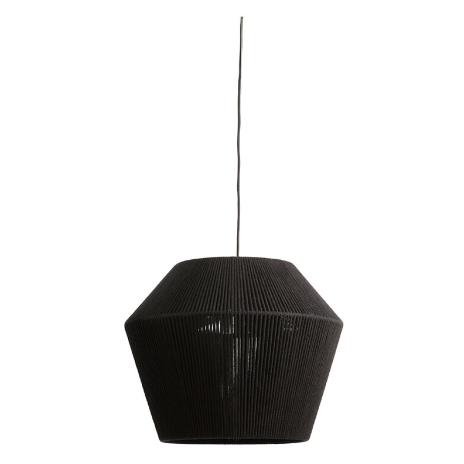 Light & Living Hanglamp 'Agaro' Katoen, 53cm, kleur Zwart afbeelding 1