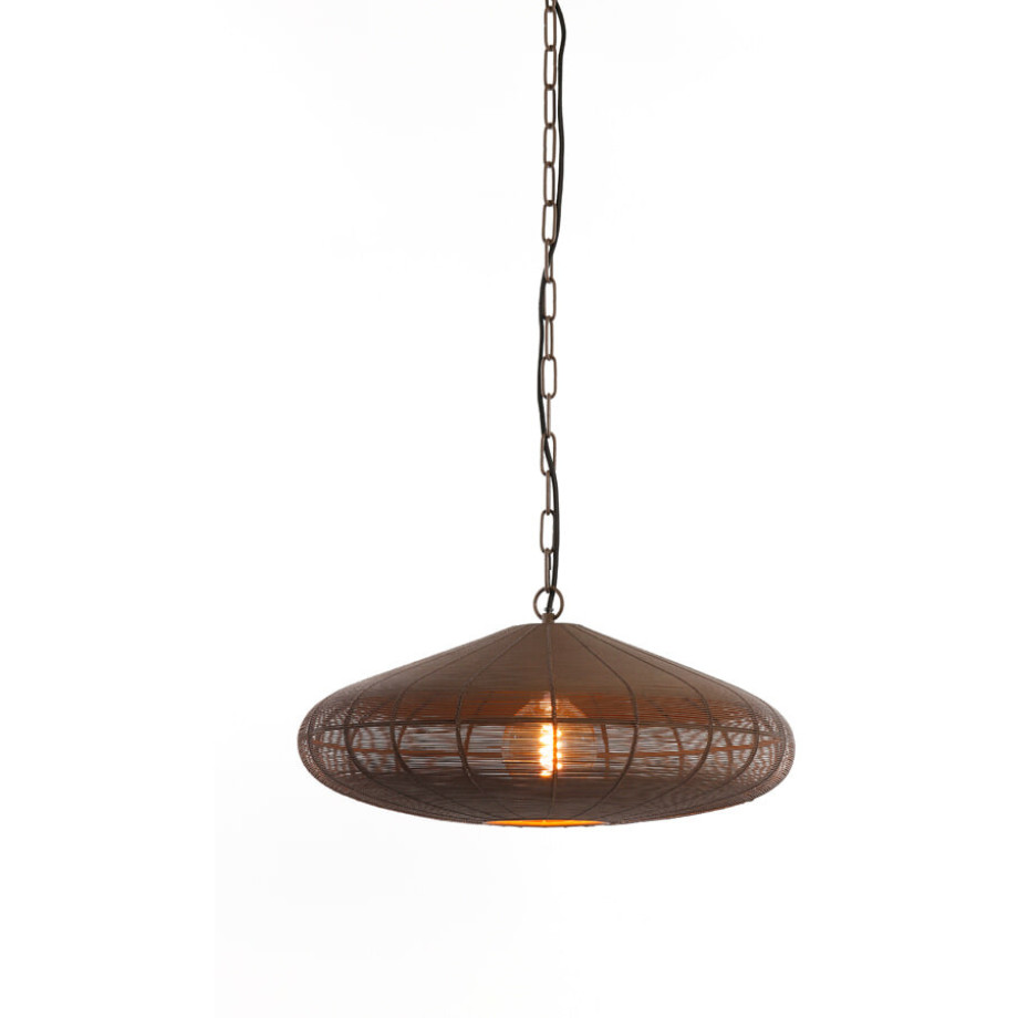 Light & Living Hanglamp 'Bahoto' 40cm, kleur Donkerbruin afbeelding 1