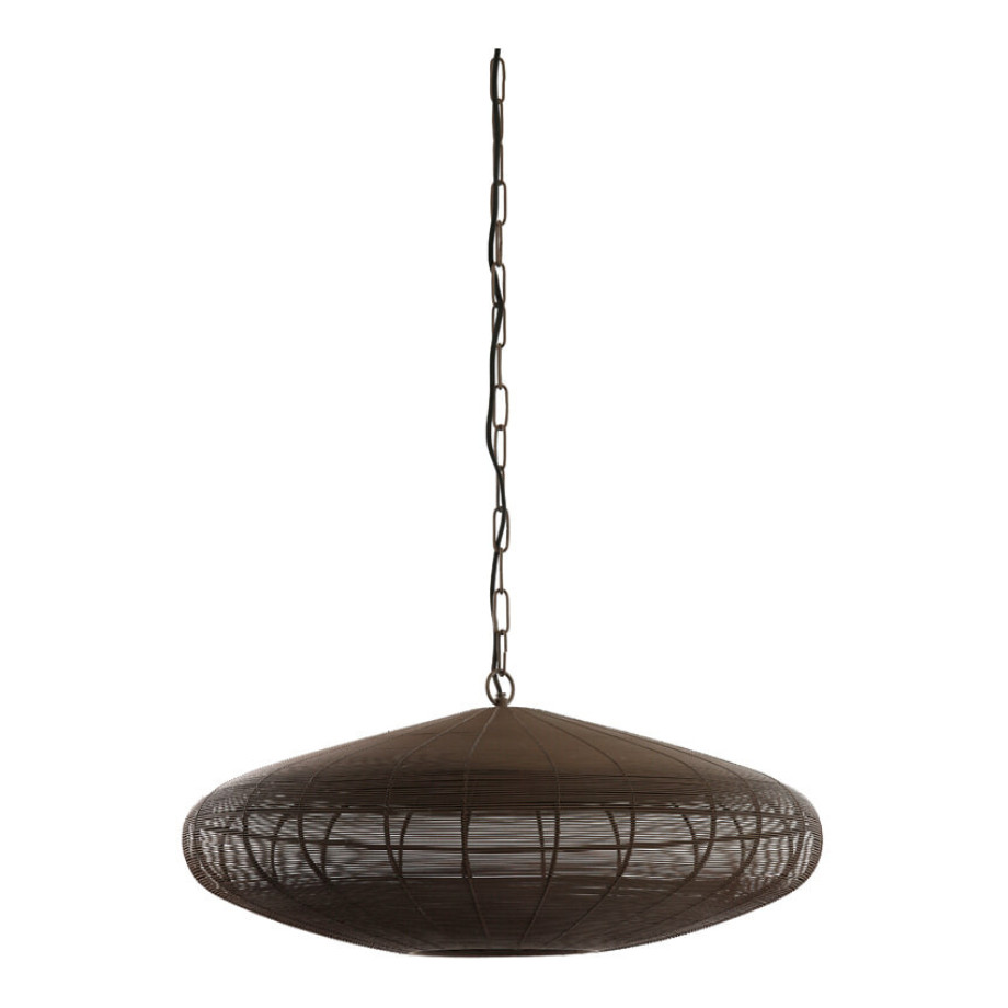 Light & Living Hanglamp 'Bahoto' 51cm, kleur Mat Donkerbruin afbeelding 1