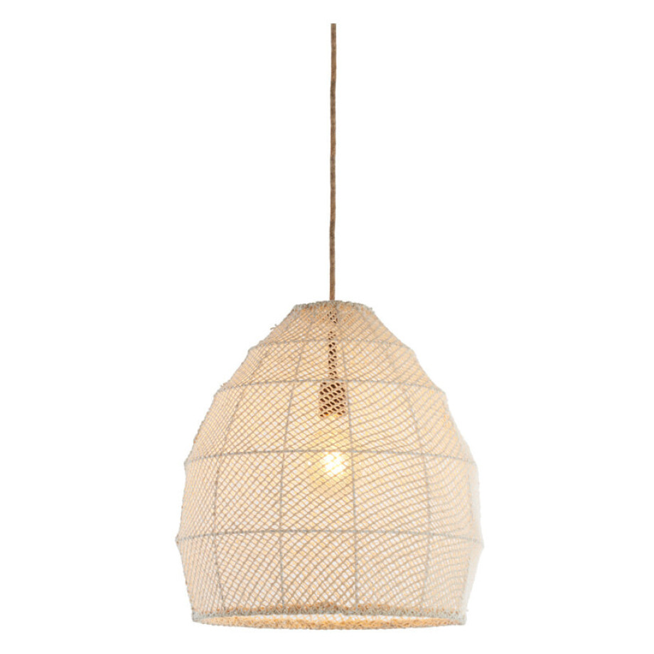 Light & Living Hanglamp 'Makassar' 42cm, kleur Crème afbeelding 1