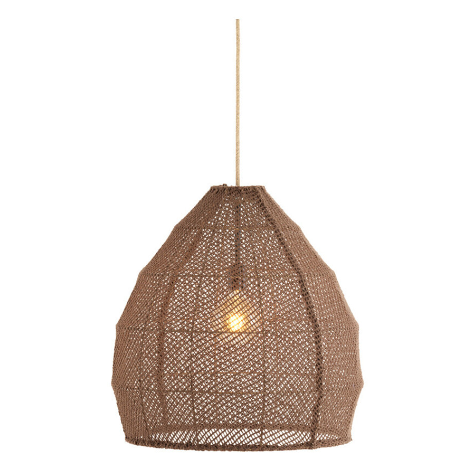 Light & Living Hanglamp 'Makassar' 50cm, kleur Donkerbruin afbeelding 1