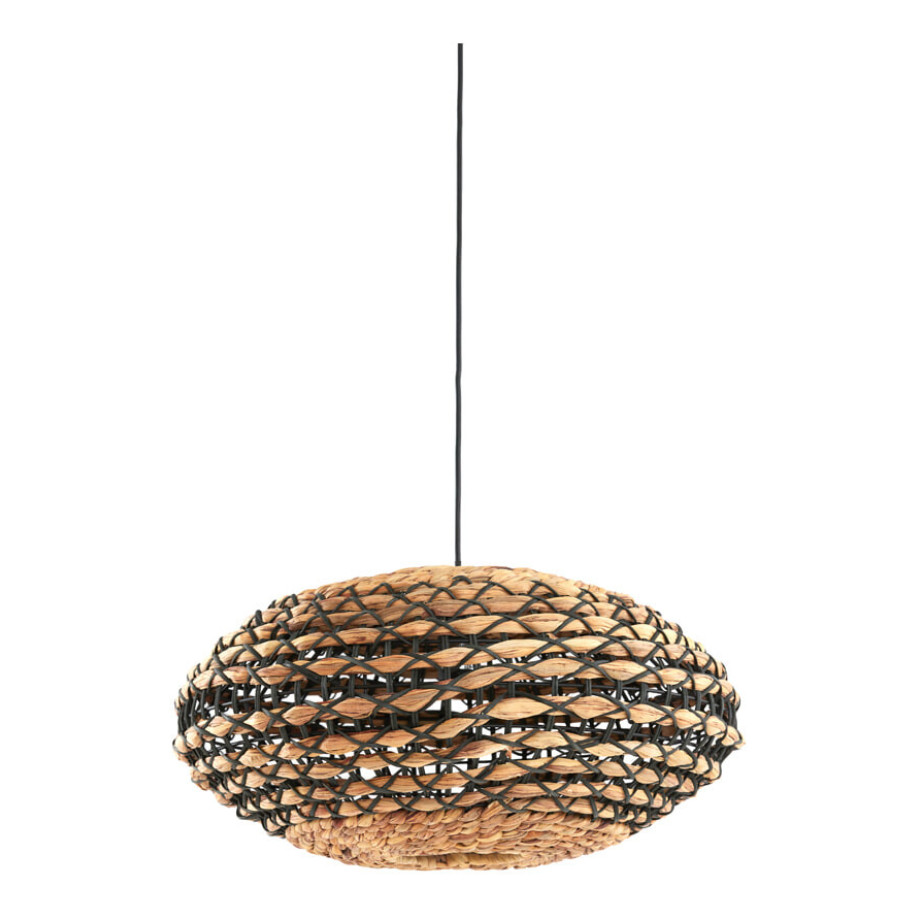 Light & Living Hanglamp 'Tripoli' Rotan, 50cm, kleur Naturel/Zwart afbeelding 