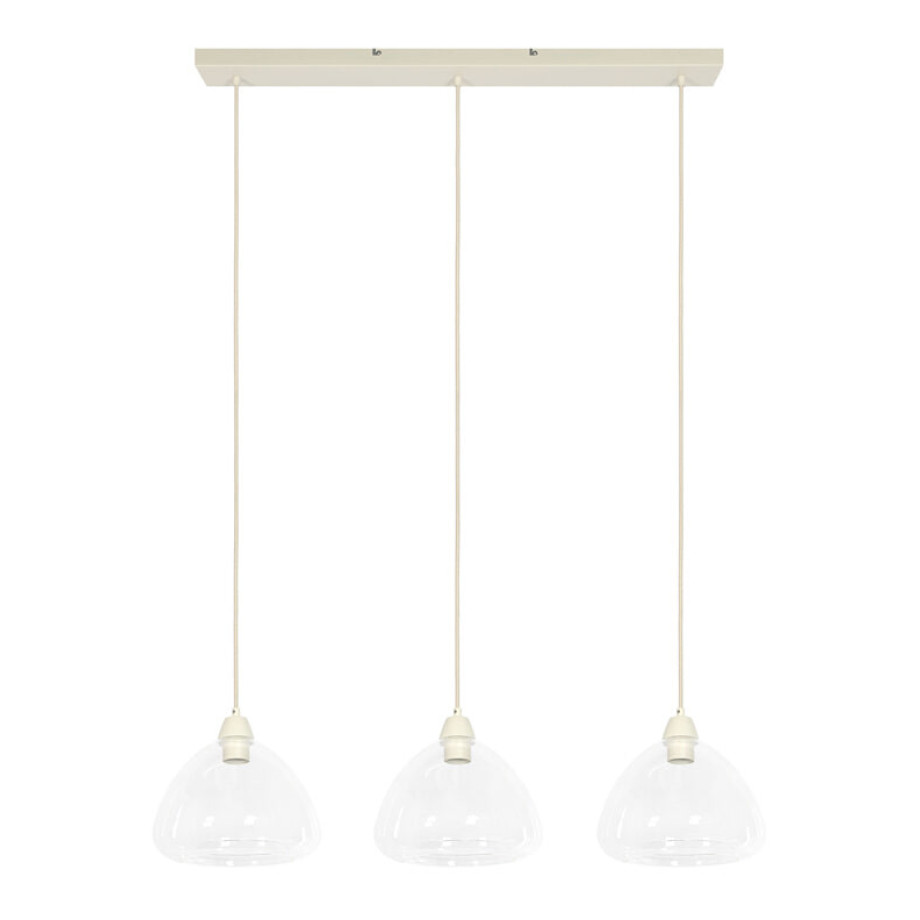 Light & Living Hanglamp 'Bisho' 3-lamps, kleur Crème afbeelding 1