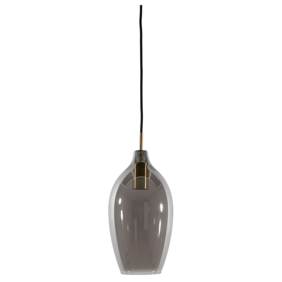 Light & Living Hanglamp 'Lukaro' 32cm, kleur Antiek Brons/Smoke afbeelding 
