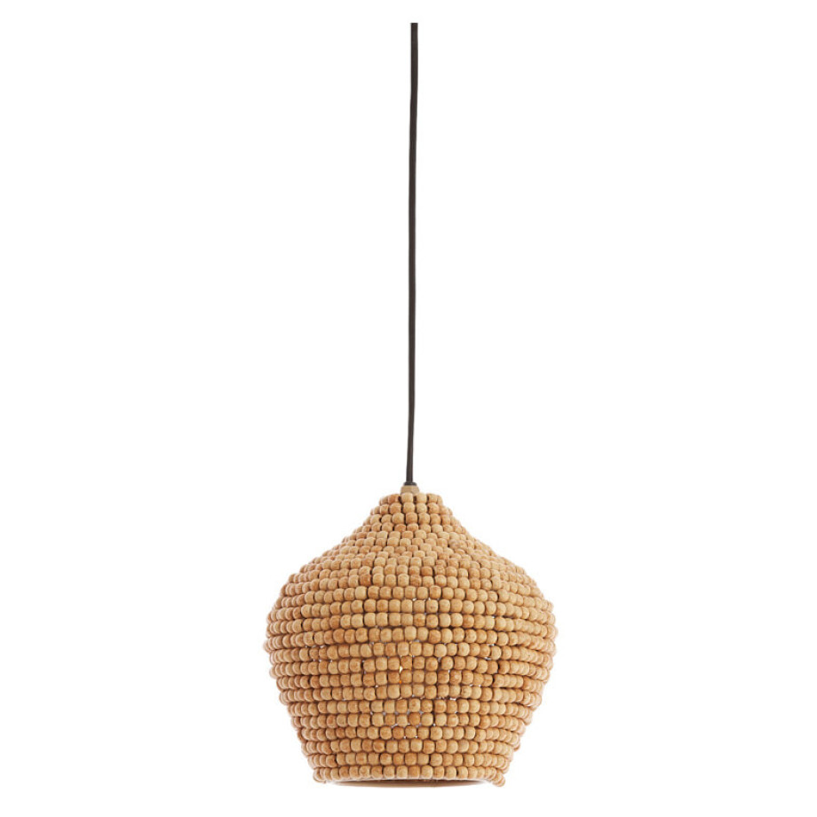 Light & Living Hanglamp 'Kalenga' Kralen, 21cm, kleur Naturel afbeelding 1