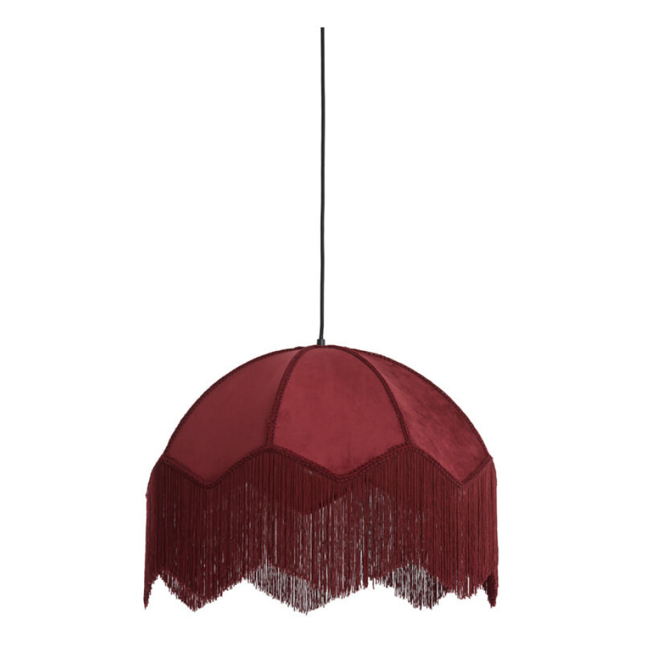 Light & Living Hanglamp 'Malacia' Velvet, 60cm, kleur Bordeaux afbeelding 1