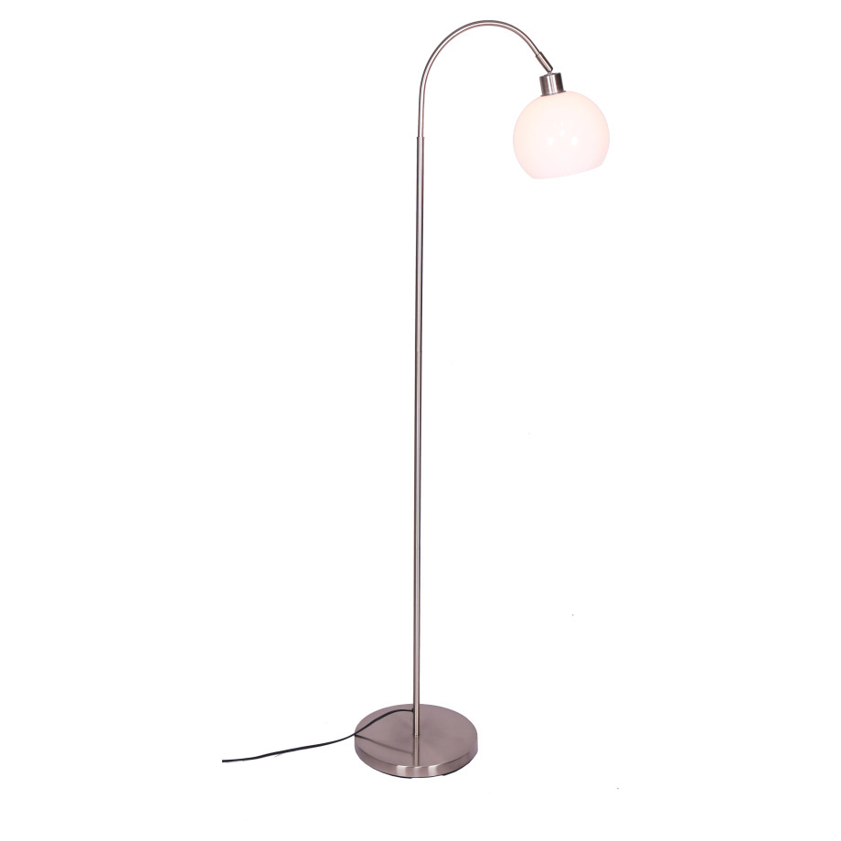 Artistiq Vloerlamp 'Foster' 153cm hoog, kleur Zilver / Wit afbeelding 1