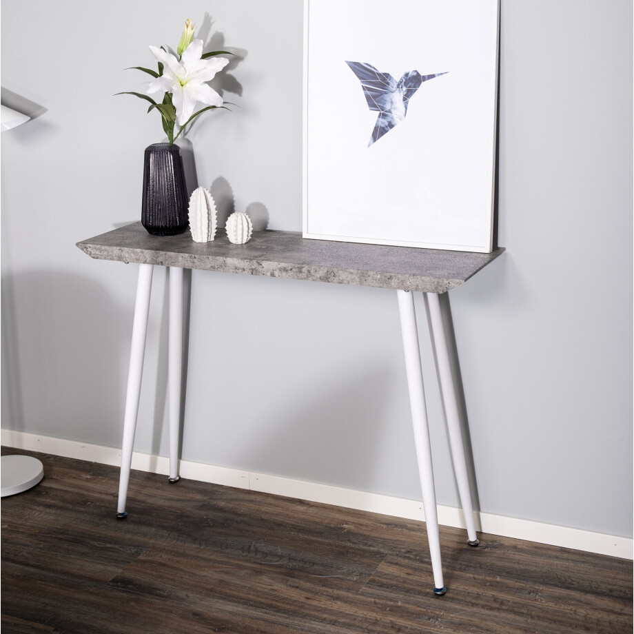 Nohr Sidetable 'Willington' Betonlook, 110cm Nohr Sidetable 'Willington' Betonlook, 110cm afbeelding 1