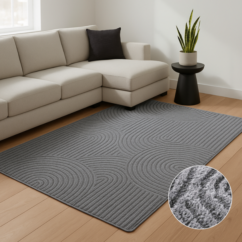 Vloerkleed Chappe - Lichtgrijs 280x200cm - Polypropyleen - Dekbed-Discounter.nl afbeelding 1