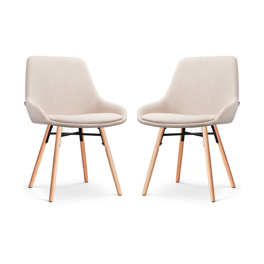 Set van 2 eetkamerstoelen Nena-Isa | Nolon afbeelding 1