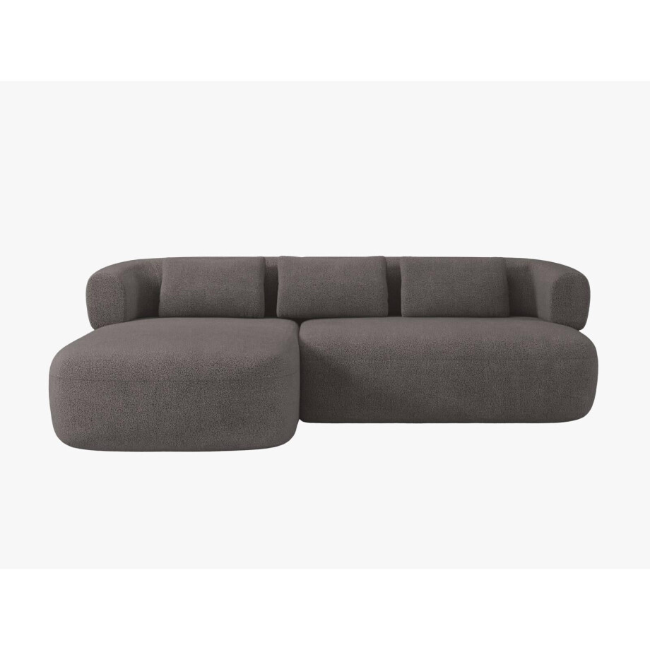 Hoekbank Jenny links bouclé | Micadoni Home afbeelding 1