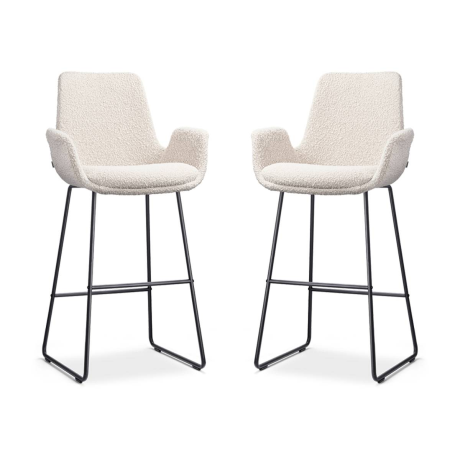 van 5barstoelen Nino-Eef bouclé | Nolon van 5barstoelen Nino-Eef bouclé | Nolon afbeelding 1