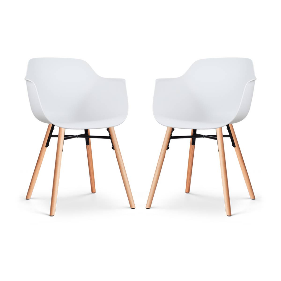 Set van 2 eetkamerstoelen Nena-Puk | Nolon afbeelding 1
