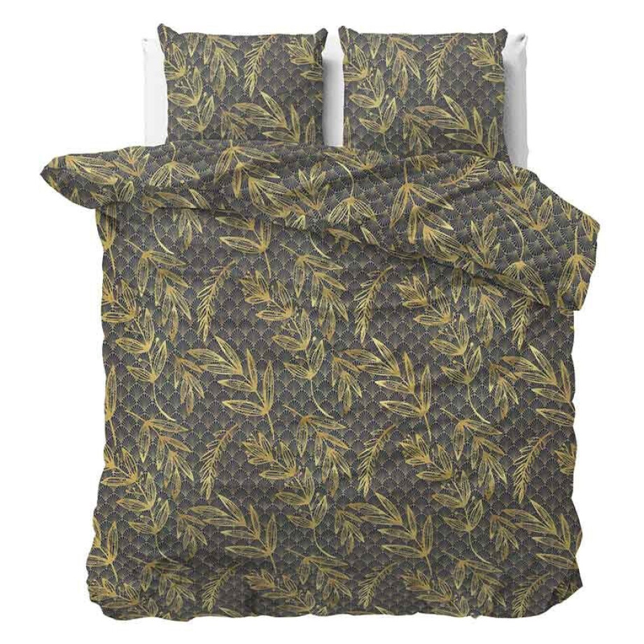 2e -50% | Dekbedovertrek Rush Gold - Eenpersoons (140x200 Cm) - Goud Polyester-katoen - Patroon - Sleeptime Elegance - Dekbed-Discounter.nl 2e -50% | Dekbedovertrek Rush Gold - Eenpersoons (140x200 Cm) - Goud Polyester-katoen - Patroon - Sleeptime Elegance - Dekbed-Discounter.nl afbeelding 1