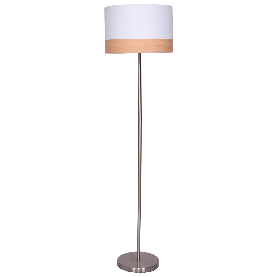 Artistiq Vloerlamp 'Niko' 150cm hoog, kleur Wit Artistiq Vloerlamp 'Niko' 150cm hoog, kleur Wit afbeelding 1