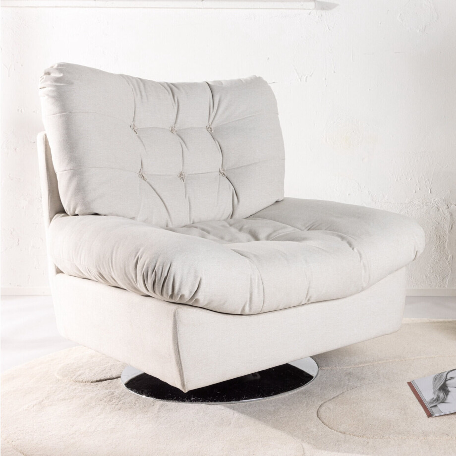 Nohr Fauteuil 'Timoty' kleur Off White afbeelding 1