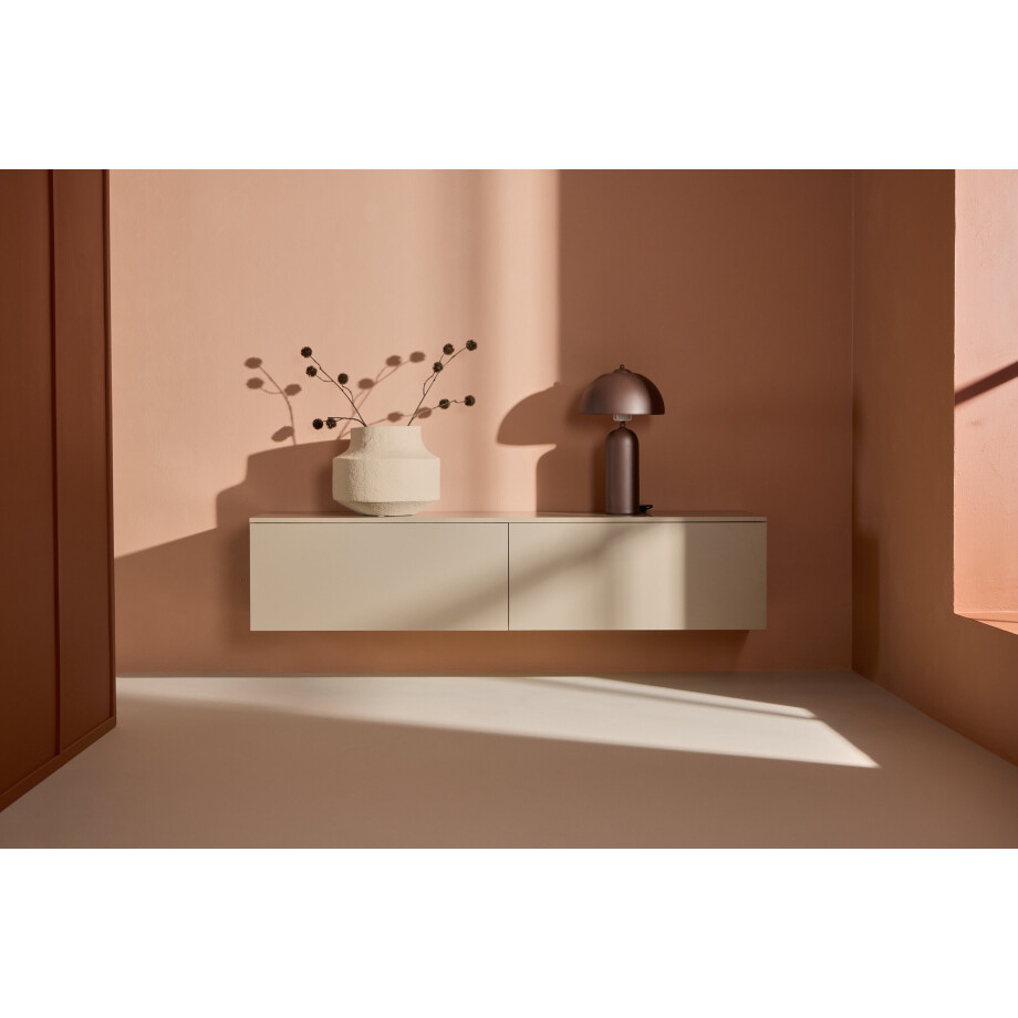 Nohr Zwevend TV-meubel 'Ericka' MDF, 160cm, kleur Beige afbeelding 1