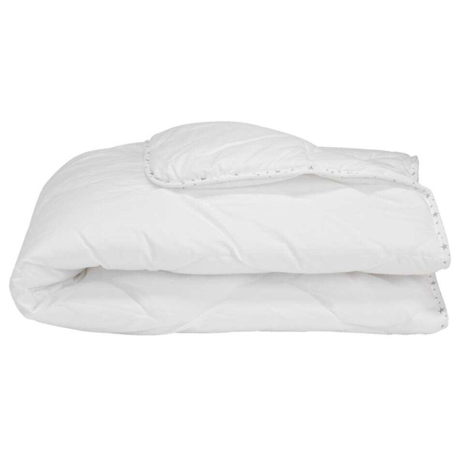 Leen Bakker - Dekbed Juul (peuter) - 120x150 Cm - Katoen/Polyester - Wit Leen Bakker - Dekbed Juul (peuter) - 120x150 Cm - Katoen/Polyester - Wit afbeelding 1