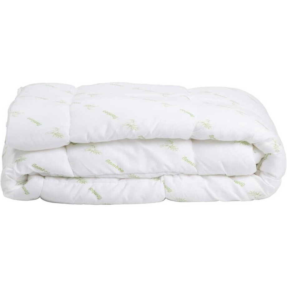 Leen Bakker - Dekbed - Middelwarm - 140x200 Cm - Bamboe - Wit Leen Bakker - Dekbed - Middelwarm - 140x200 Cm - Bamboe - Wit afbeelding 1