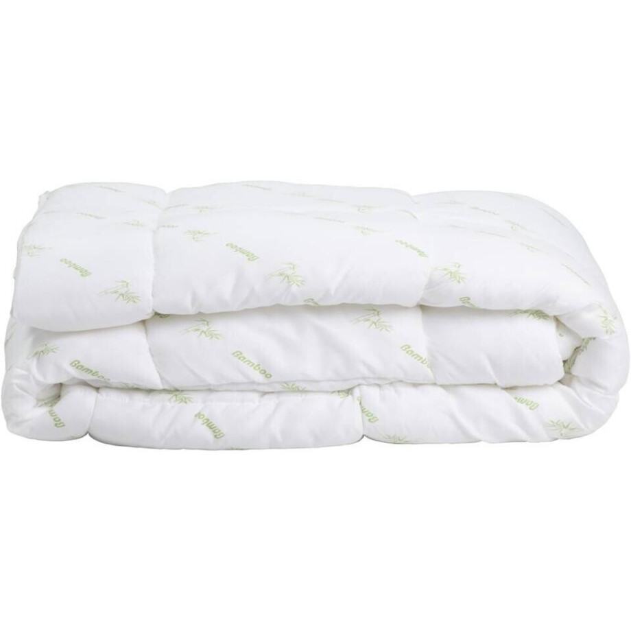 2e Halve Prijs Leen Bakker - Dekbed - Middelwarm - 240x220 Cm - Bamboe - Wit afbeelding 1