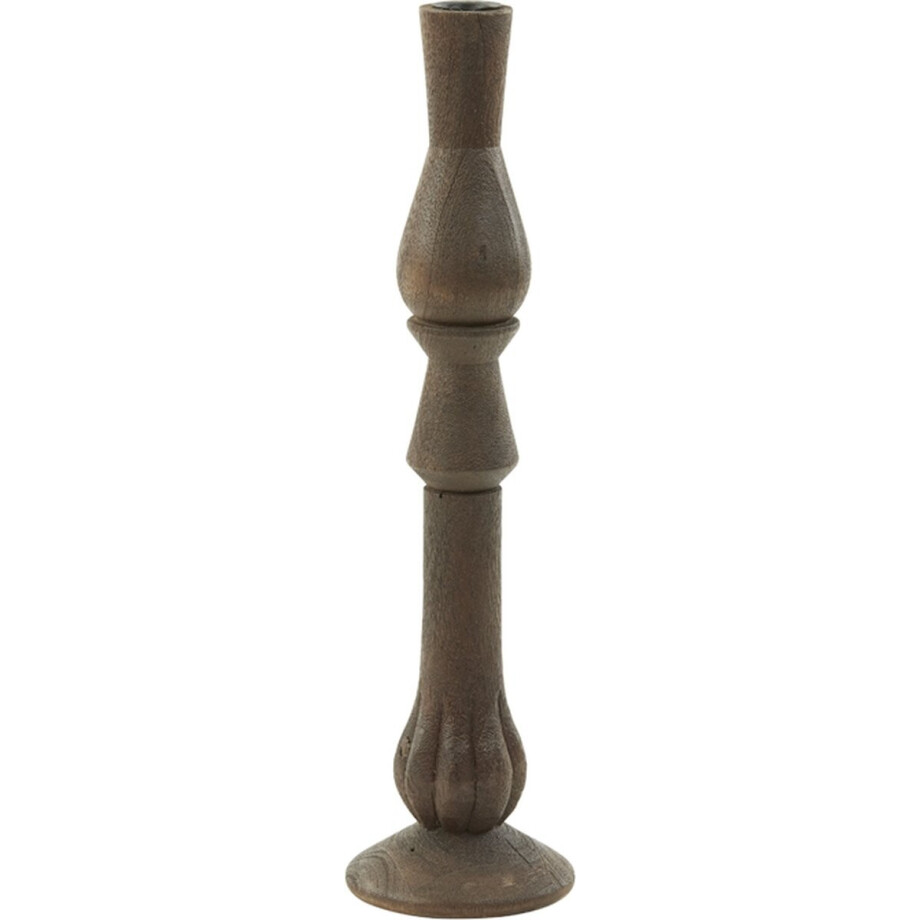 Light&living Kandelaar Ø11x42 cm TAVOLA hout mat roodbruin afbeelding 1
