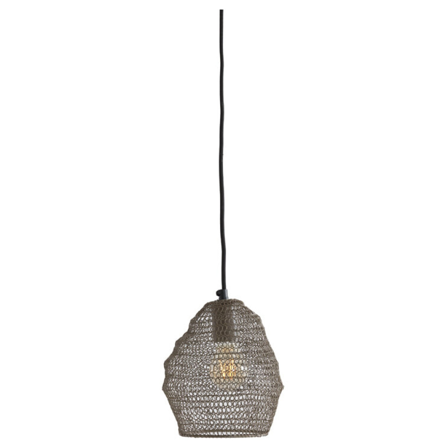 Light & Living Hanglamp 'Nola' Ø18cm, kleur Taupe afbeelding 1