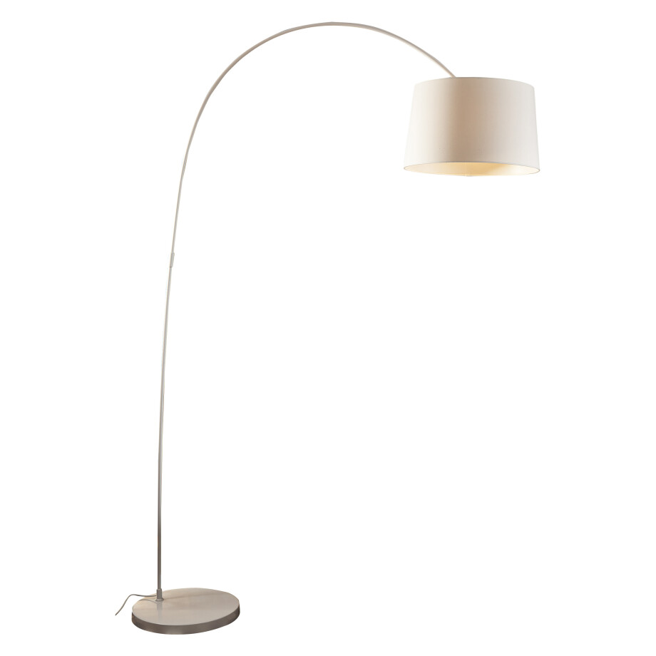 Artistiq Vloerlamp 'Kellie' 205cm hoog, kleur Wit Artistiq Vloerlamp 'Kellie' 205cm hoog, kleur Wit afbeelding 1