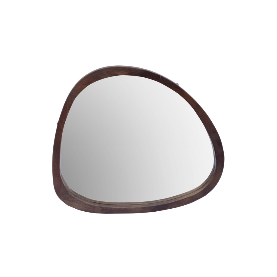 Brix Spiegel 'Joy' Mangohout, 70 x 80cm, kleur Walnoot afbeelding 1