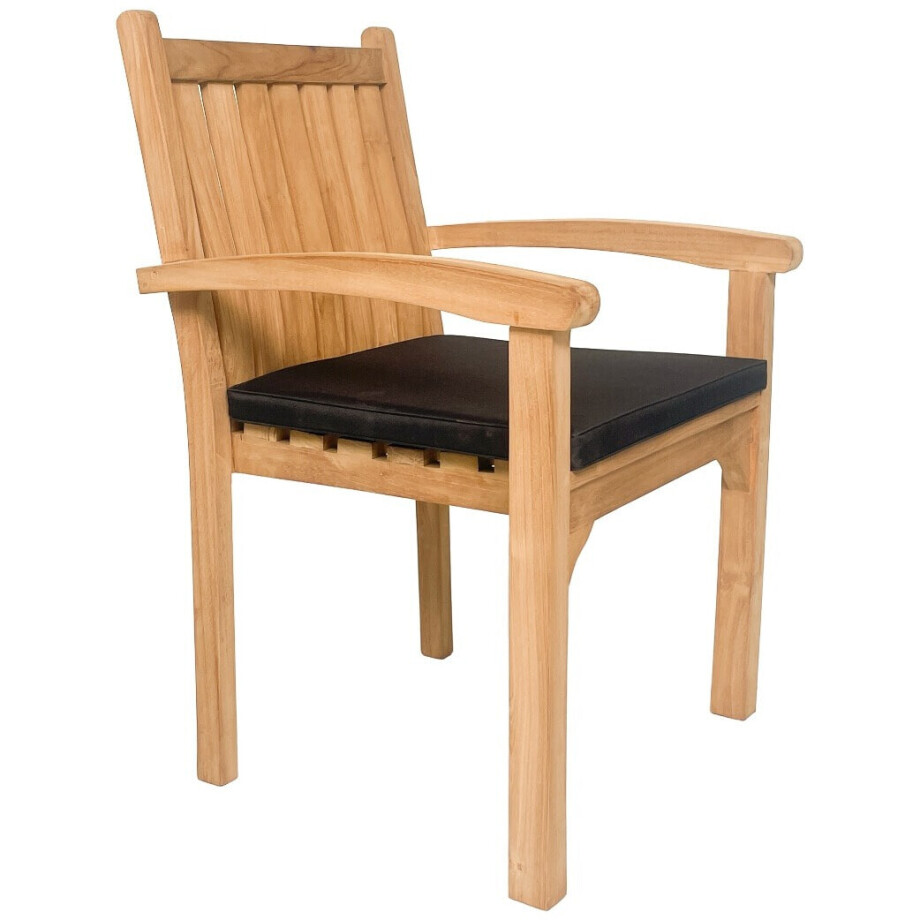 Livingfurn Tuinstoel 'Marco' Teakhout afbeelding 