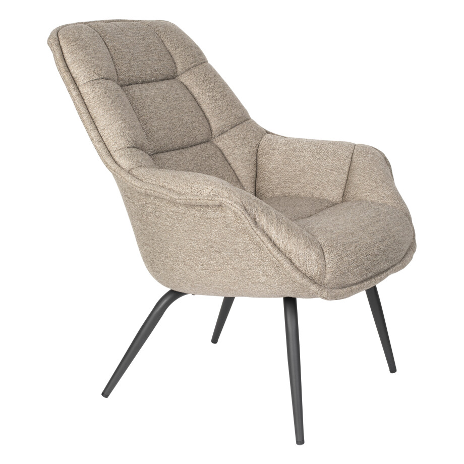 ZILT Fauteuil 'Bejamin' kleur Bruin afbeelding 1