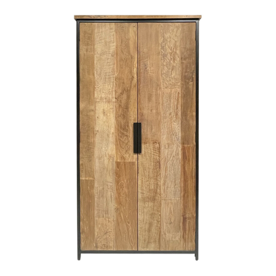 Livingfurn Opbergkast 'Tomar' Teakhout, 195 x 100cm Livingfurn Opbergkast 'Tomar' Teakhout, 195 x 100cm afbeelding