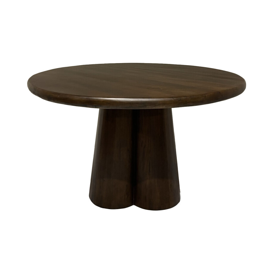Brix Ronde Eettafel 'Clubs' Mangohout, 130cm Brix Ronde Eettafel 'Clubs' Mangohout, 130cm afbeelding