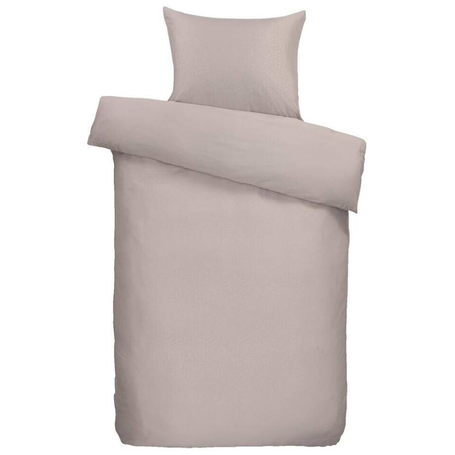 2e Halve Prijs Leen Bakker - Dekbedovertrek Ghana - Zand - 140x200/220 Cm - Polyester - Beige afbeelding 1