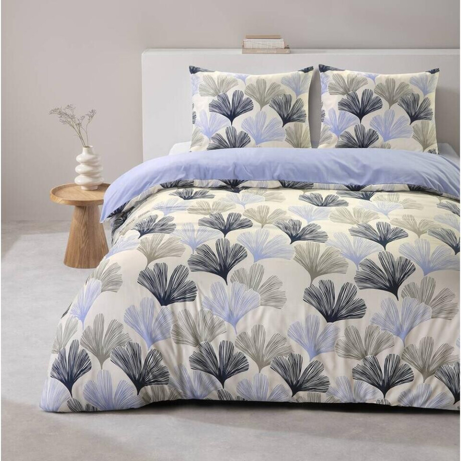 2e Halve Prijs Leen Bakker - Dekbedovertrek Boaz - Wit/blauw - 240x220 Cm - Polyester - Blauw#Wit 2e Halve Prijs Leen Bakker - Dekbedovertrek Boaz - Wit/blauw - 240x220 Cm - Polyester - Blauw#Wit afbeelding 1