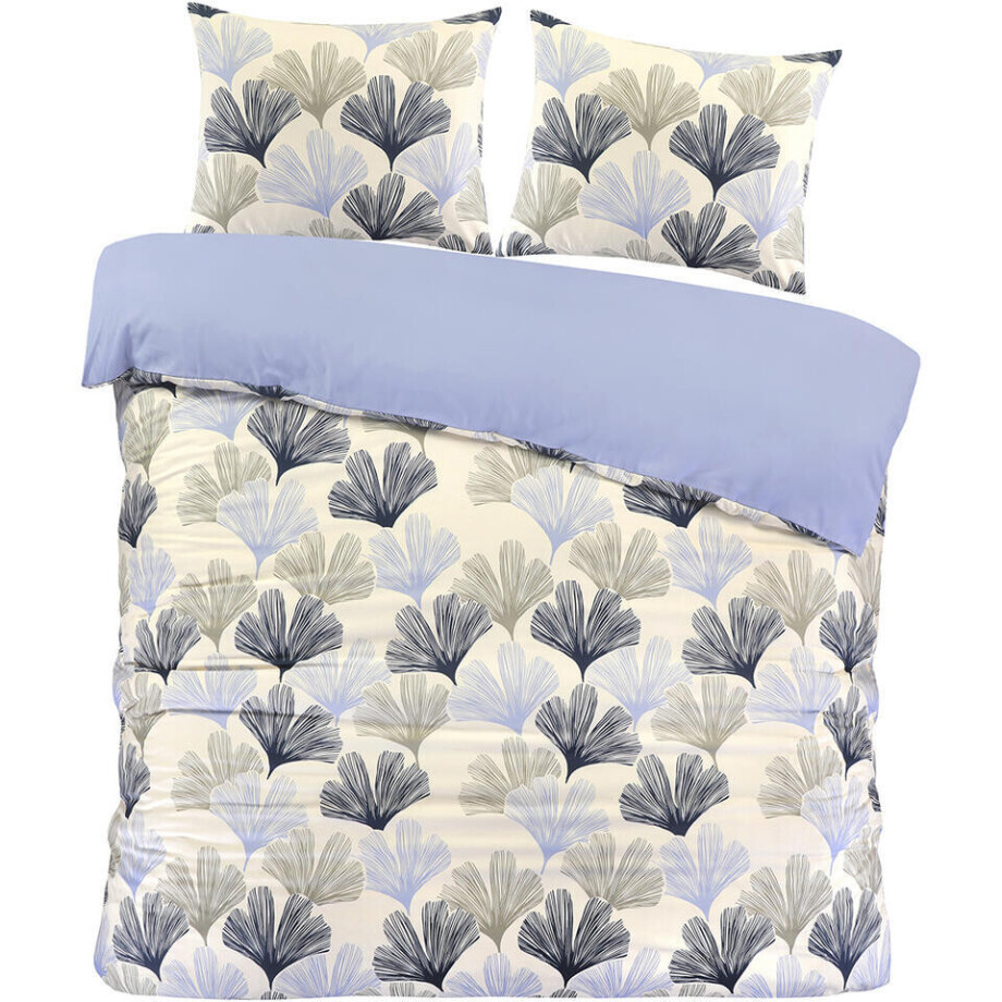 2e Halve Prijs Leen Bakker - Dekbedovertrek Boaz - Wit/blauw - 240x220 Cm - Polyester - Wit#Blauw 2e Halve Prijs Leen Bakker - Dekbedovertrek Boaz - Wit/blauw - 240x220 Cm - Polyester - Wit#Blauw afbeelding 1