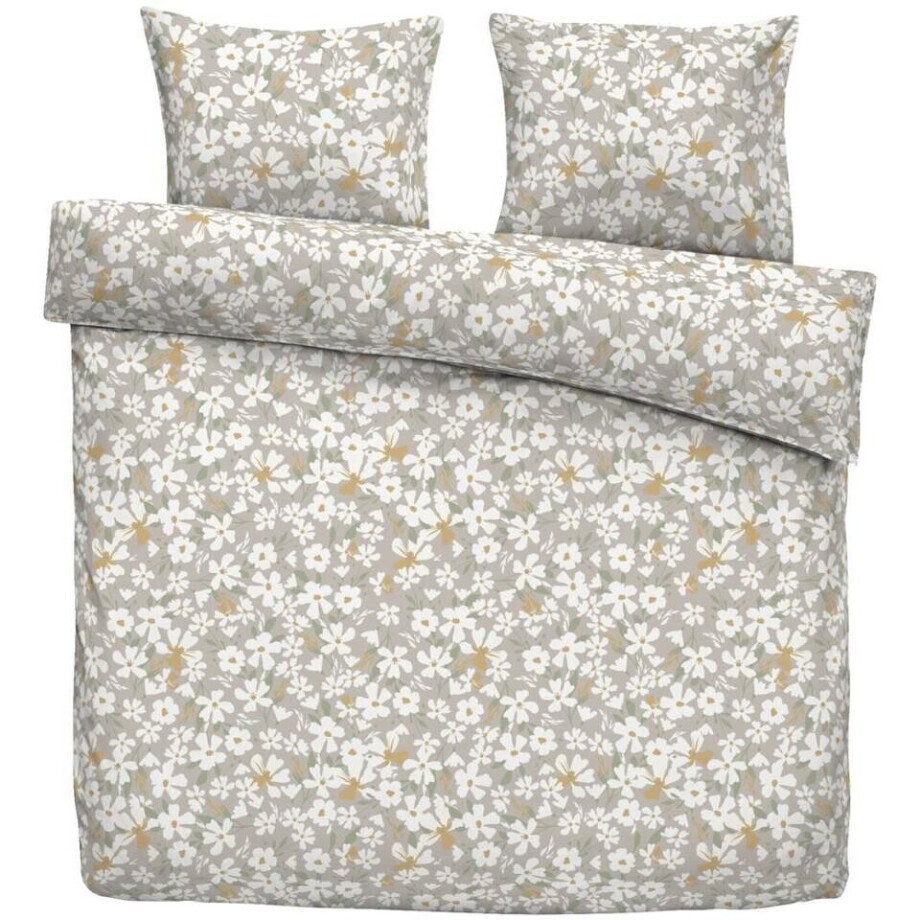 2e Halve Prijs Leen Bakker - Dekbedovertrek Mavi - 240x220 Cm - Polyester - Beige 2e Halve Prijs Leen Bakker - Dekbedovertrek Mavi - 240x220 Cm - Polyester - Beige afbeelding 1