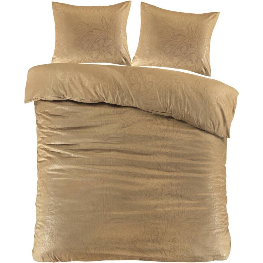 2e Halve Prijs Leen Bakker - Dekbedovertrek Mason - Oker - 200x220 Cm - Microvezel - Goudkleurig#Geel 2e Halve Prijs Leen Bakker - Dekbedovertrek Mason - Oker - 200x220 Cm - Microvezel - Goudkleurig#Geel afbeelding 1