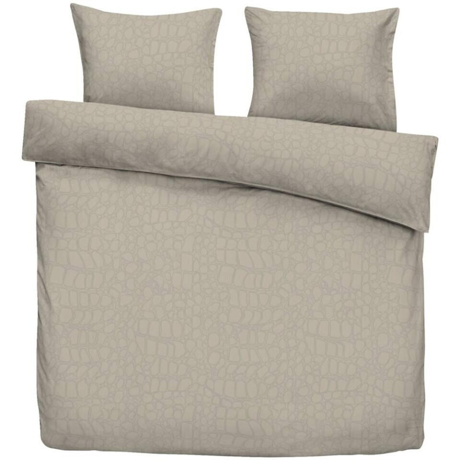 2e Halve Prijs Leen Bakker - Dekbedovertrek Kiki - 240x220 Cm - Katoen/Polyester - Beige afbeelding 1