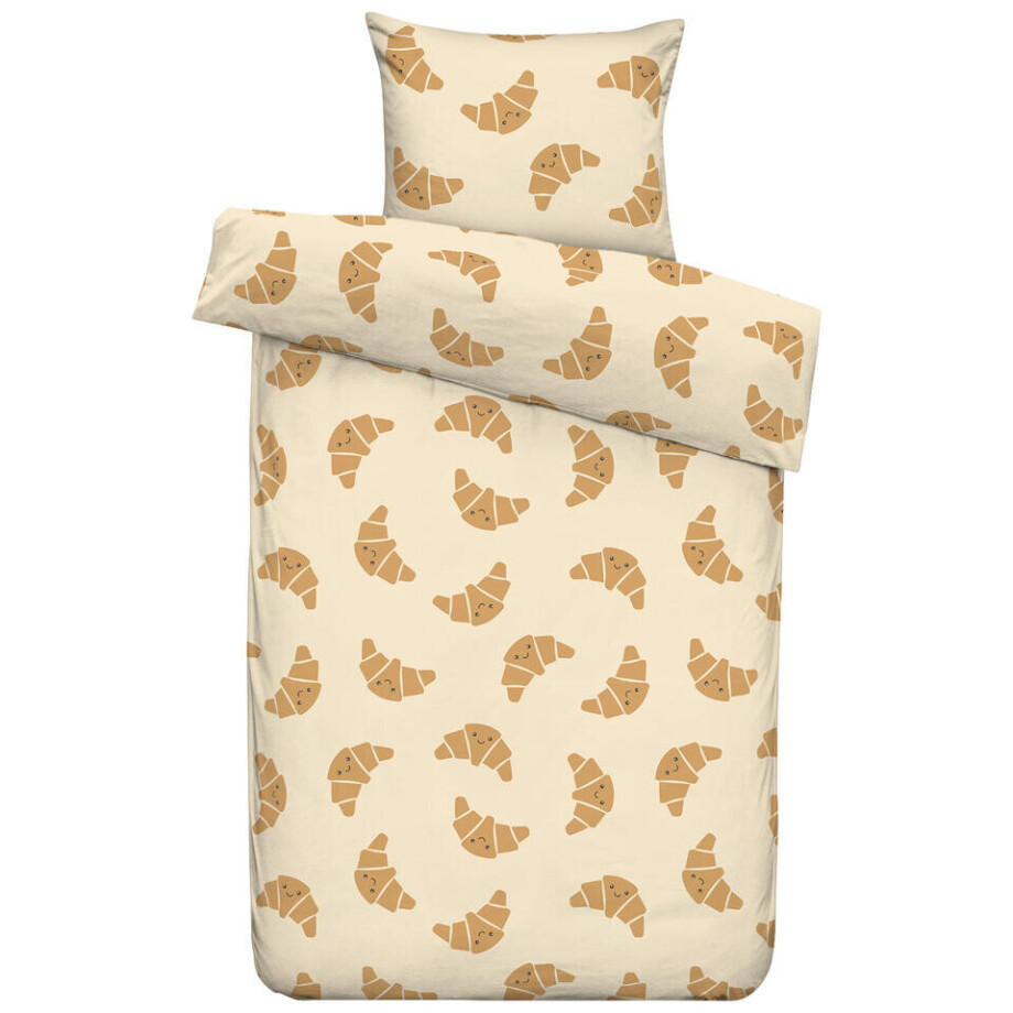 2e Halve Prijs Leen Bakker - Dekbedovertrek Jur - 140x200/220 Cm - Katoen - Oranje 2e Halve Prijs Leen Bakker - Dekbedovertrek Jur - 140x200/220 Cm - Katoen - Oranje afbeelding 1