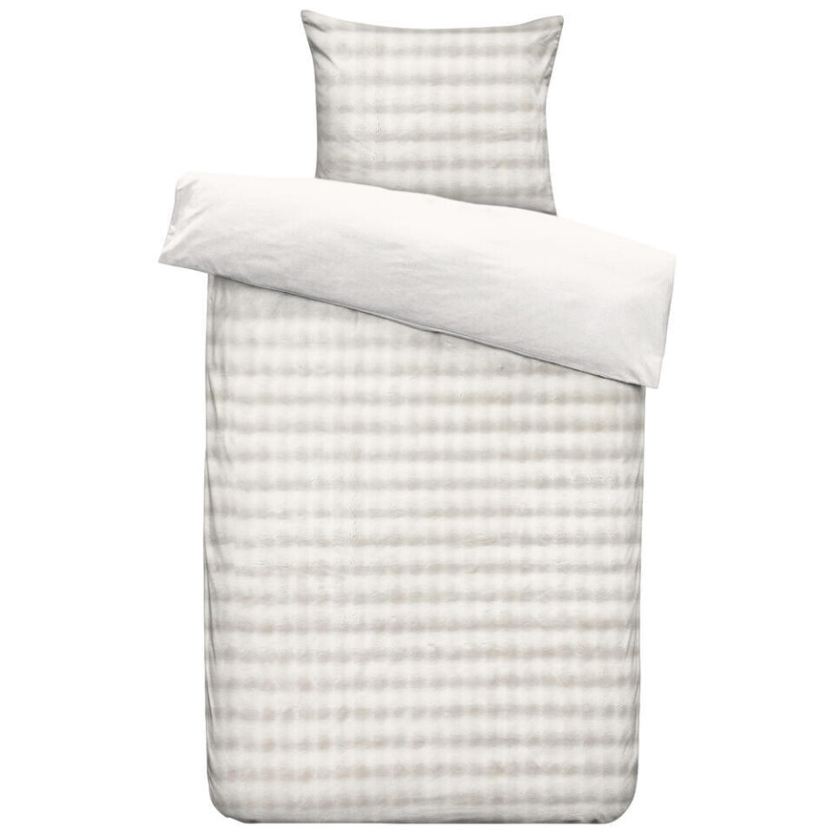 2e Halve Prijs Leen Bakker - Dekbedovertrek Brylin - Off-white - 140x200/220 Cm - Polyester - Wit 2e Halve Prijs Leen Bakker - Dekbedovertrek Brylin - Off-white - 140x200/220 Cm - Polyester - Wit afbeelding 1