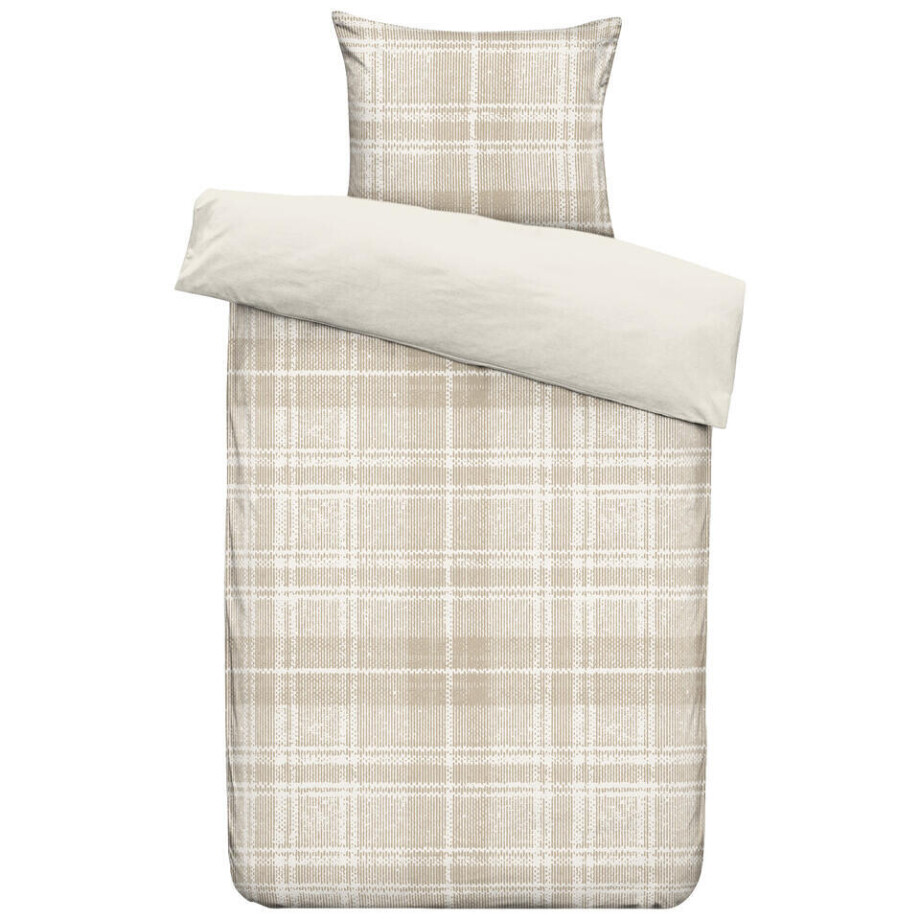 2e Halve Prijs Leen Bakker - Dekbedovertrek Philip - Zand/taupe - 140x200/220 Cm - Polyester - Taupe#Beige 2e Halve Prijs Leen Bakker - Dekbedovertrek Philip - Zand/taupe - 140x200/220 Cm - Polyester - Taupe#Beige afbeelding 1